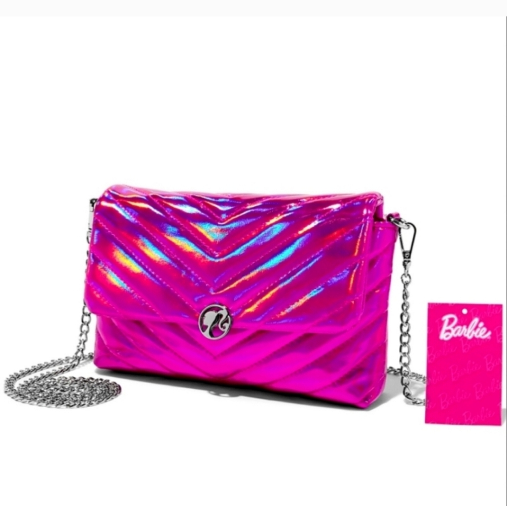 Barbie Holographic pink Crossbody Bag
